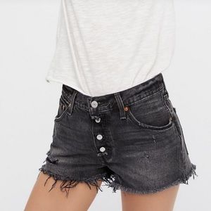 Levi's Black Denim Women's Shorts